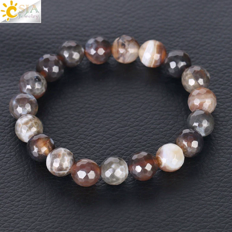 Wholesale Unisex Agate Bracelet With Dyed Natural Stone Beads And Polishing Treatment - Image 11
