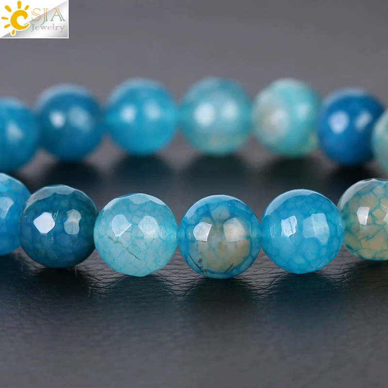 Wholesale Unisex Agate Bracelet With Dyed Natural Stone Beads And Polishing Treatment - Image 2