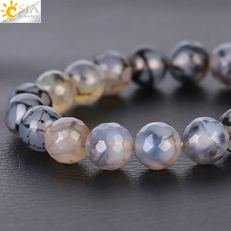 Wholesale Unisex Agate Bracelet With Dyed Natural Stone Beads And Polishing Treatment - Image 4