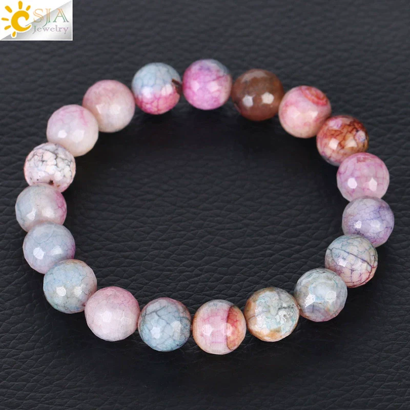 Wholesale Unisex Agate Bracelet With Dyed Natural Stone Beads And Polishing Treatment - Image 8