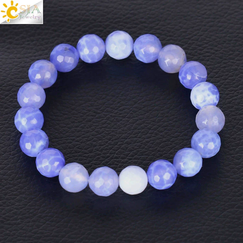 Wholesale Unisex Agate Bracelet With Dyed Natural Stone Beads And Polishing Treatment - Image 9