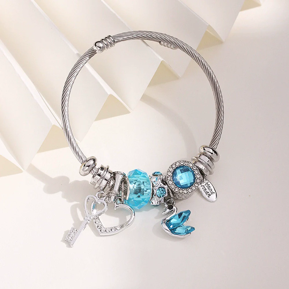 Wholesale Unisex Cartoon Animals Zodiac Zinc Alloy Electroplated Detachable Beaded Bracelet - Image 10