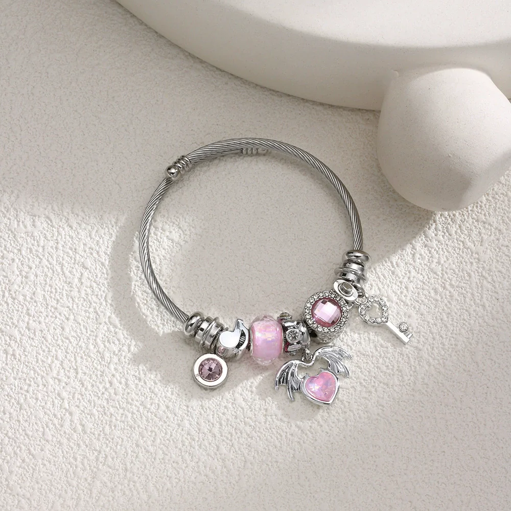 Wholesale Unisex Cartoon Animals Zodiac Zinc Alloy Electroplated Detachable Beaded Bracelet - Image 16