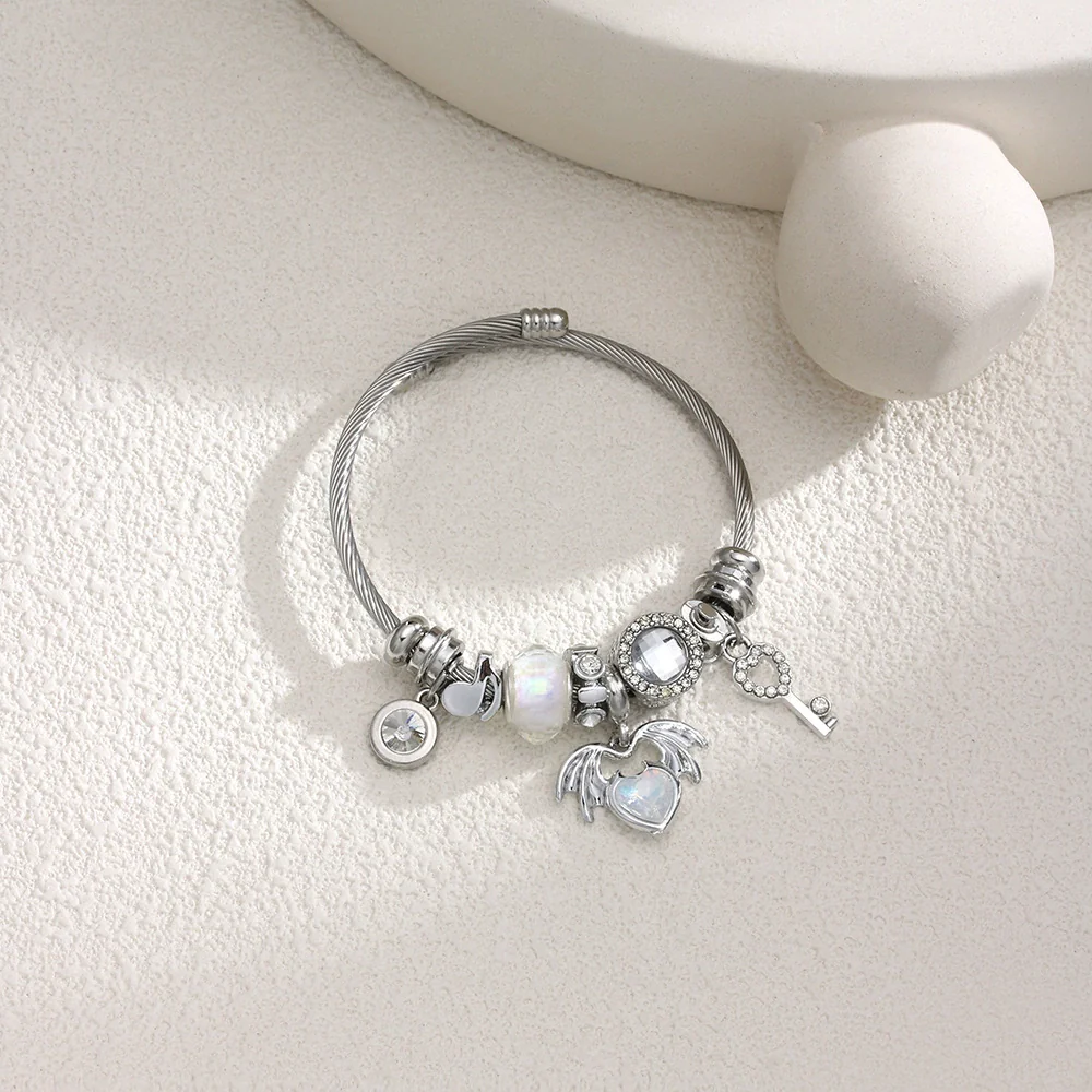 Wholesale Unisex Cartoon Animals Zodiac Zinc Alloy Electroplated Detachable Beaded Bracelet - Image 17