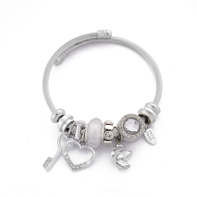 Wholesale Unisex Cartoon Animals Zodiac Zinc Alloy Electroplated Detachable Beaded Bracelet - Image 7