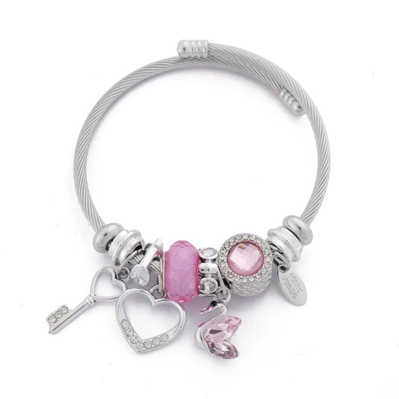 Wholesale Unisex Cartoon Animals Zodiac Zinc Alloy Electroplated Detachable Beaded Bracelet - Image 8