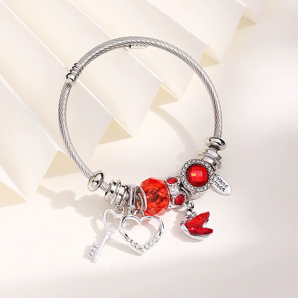 Wholesale Unisex Cartoon Animals Zodiac Zinc Alloy Electroplated Detachable Beaded Bracelet - Image 9
