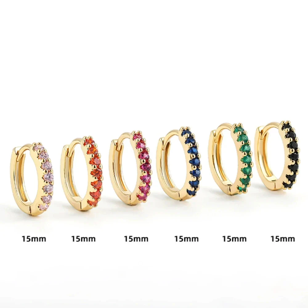 Wholesale Unisex Fashionable Light Luxury Niche Highend Sense Earrings Copper Ushape Electroplated - Image 2