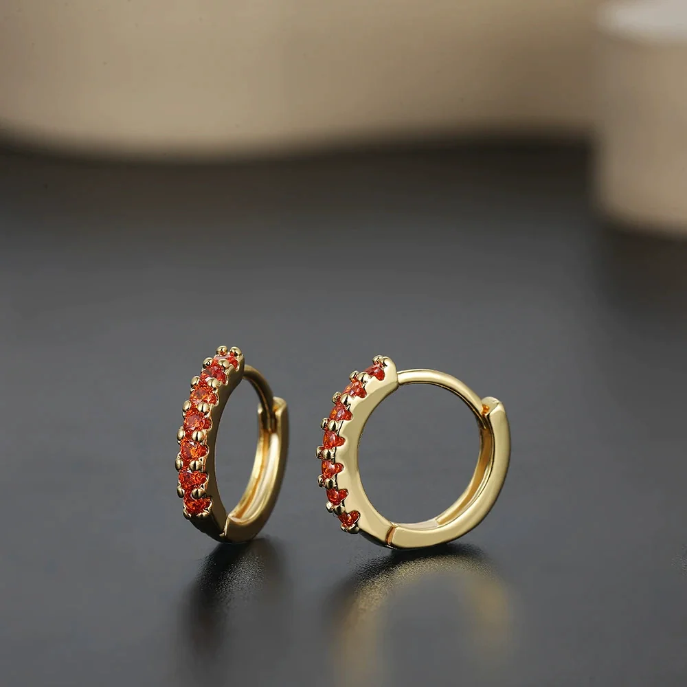 Wholesale Unisex Fashionable Light Luxury Niche Highend Sense Earrings Copper Ushape Electroplated - Image 6