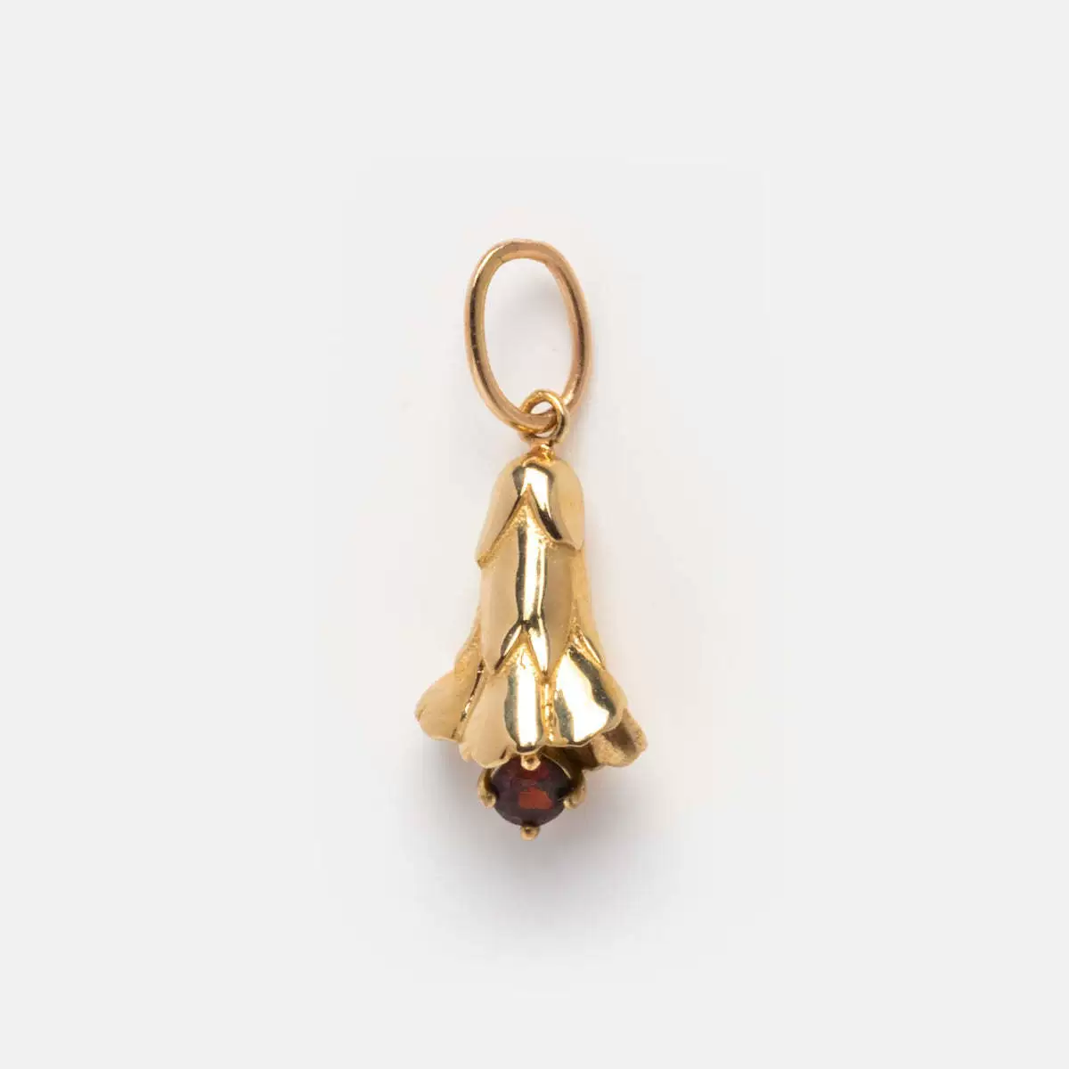 Wholesale Unisex Flower Pattern Copper Necklace With Rhinestone Pendant O Chain Gold Plated - Image 6
