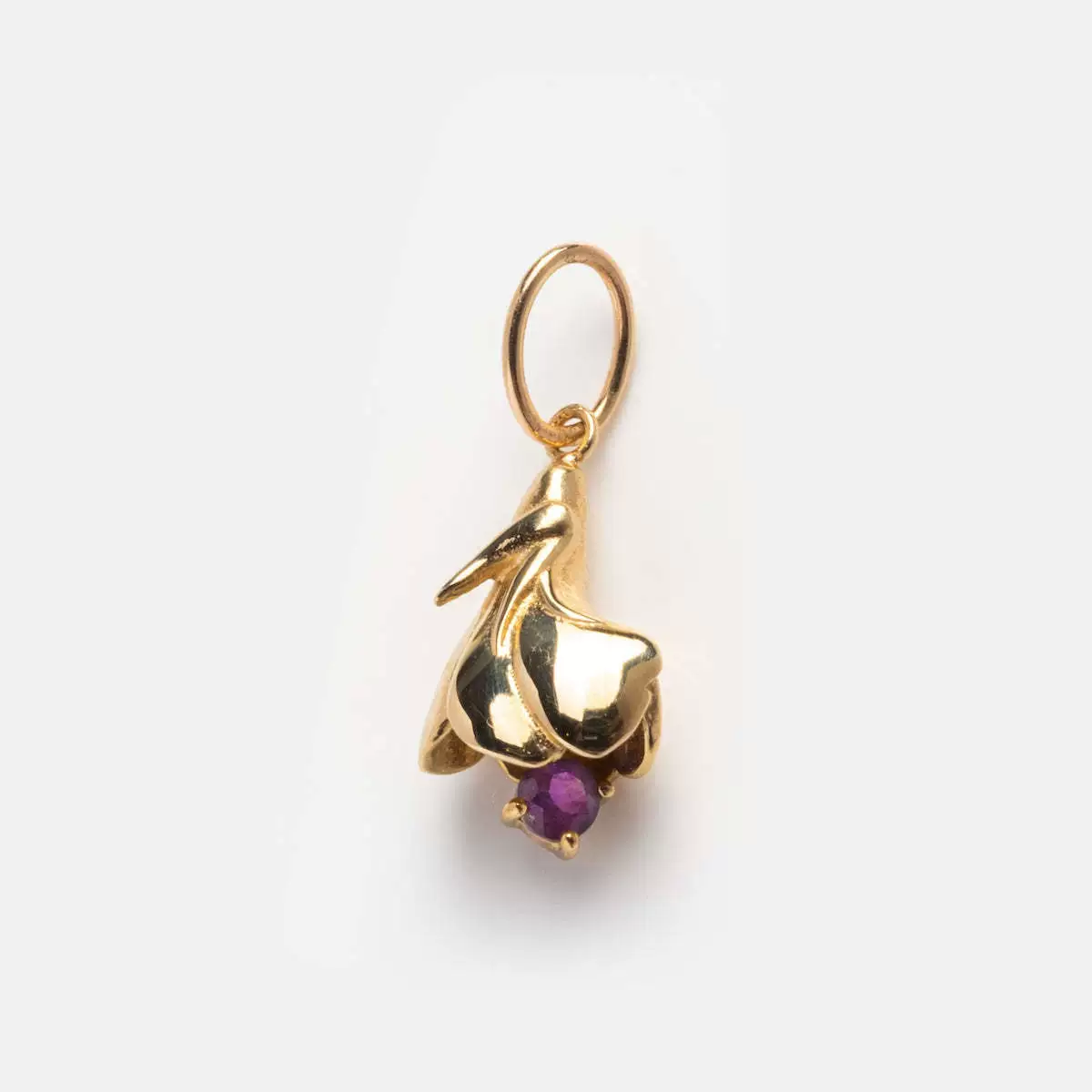 Wholesale Unisex Flower Pattern Copper Necklace With Rhinestone Pendant O Chain Gold Plated - Image 7