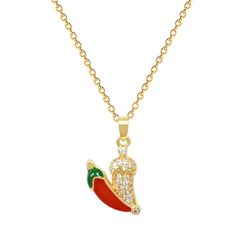 Wholesale Unisex Geometric Cartoon Minimalist Stainless Steel Copper Pendant Necklace - Image 5