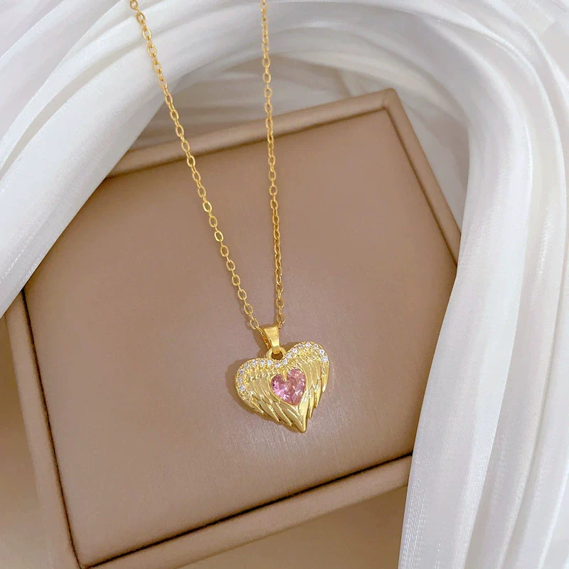 Wholesale Unisex Geometric Cartoon Stainless Steel Copper Micro Inlay Full Diamond Clavicle Chain Jewelry - Image 3