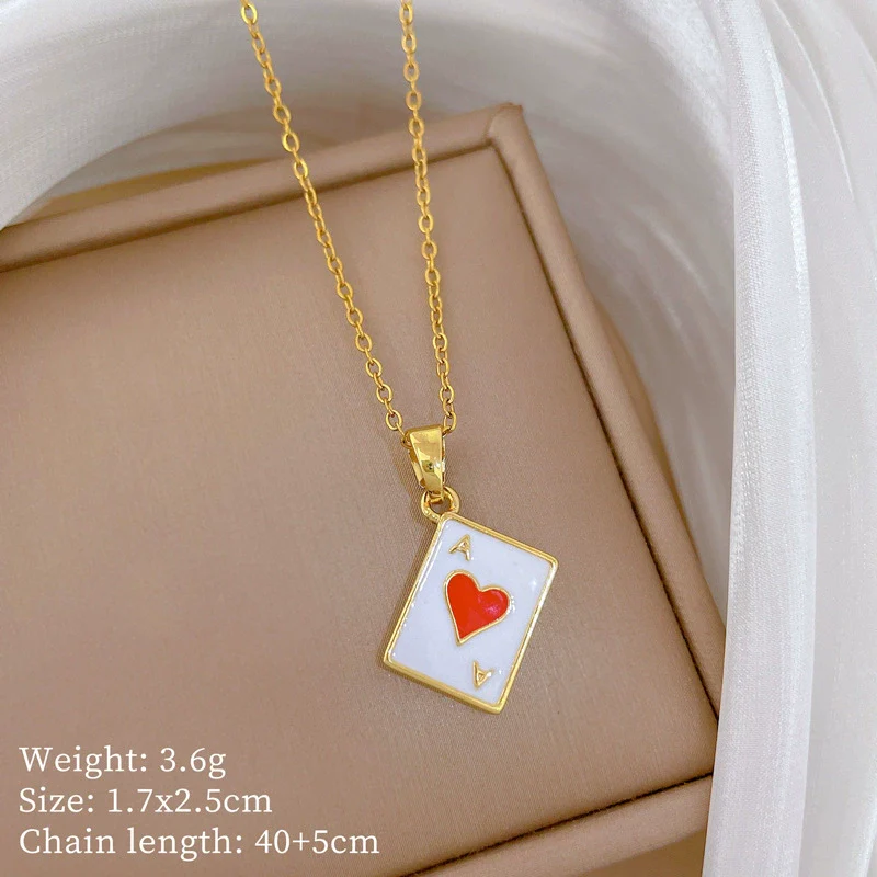 Wholesale Unisex Geometric Cartoon Stainless Steel Square Pendant Necklace - Image 6