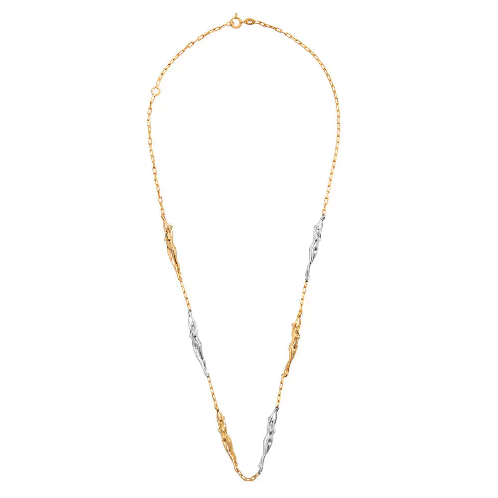 Wholesale Unisex Geometric Palm Coin Pendant Necklace With Oshaped Chain Gold Plated Copper And Titanium Steel - Image 5