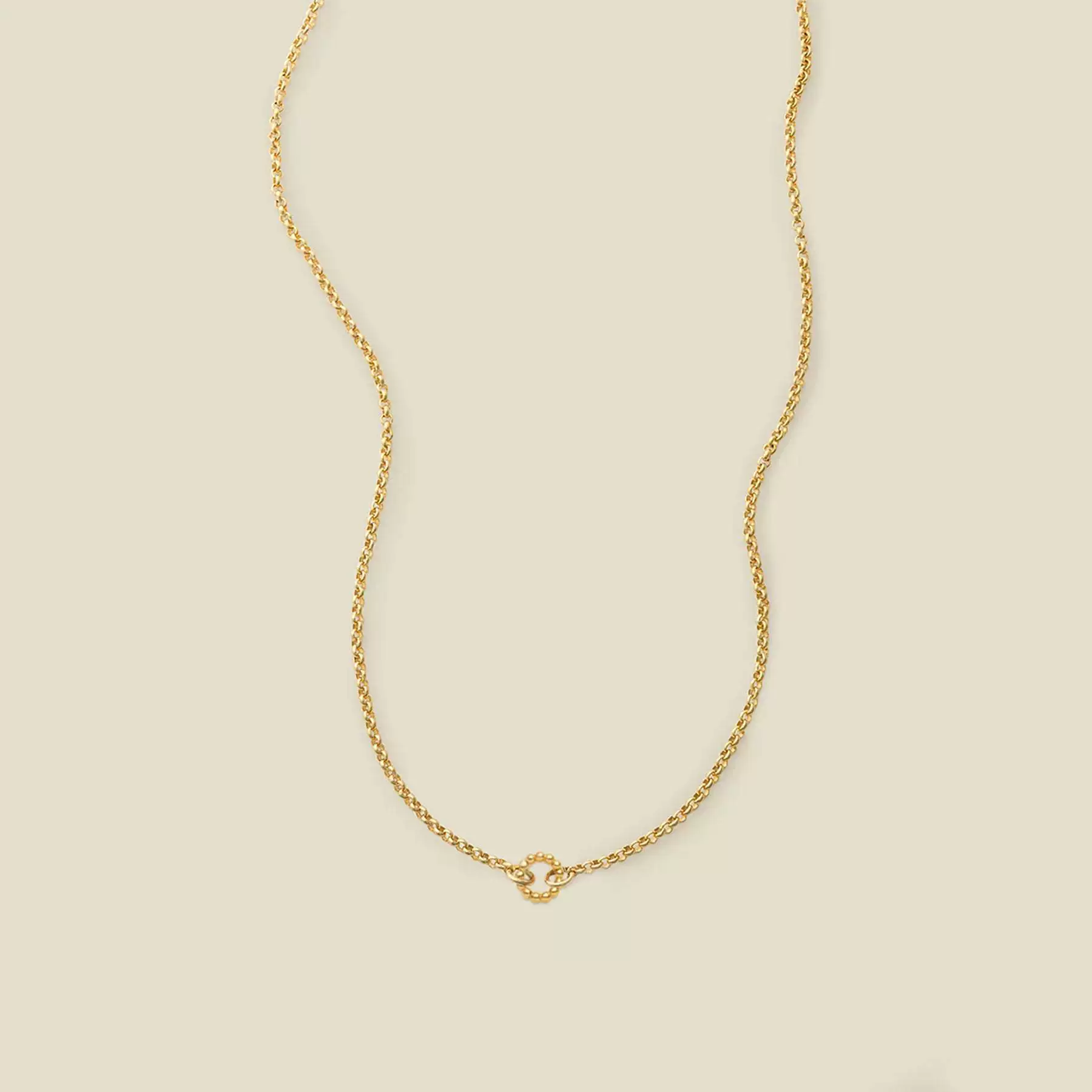 Wholesale Unisex Geometric Round Oval Necklace Electroplated 18K Gold Color Retention Copper Stainless Steel - Image 13