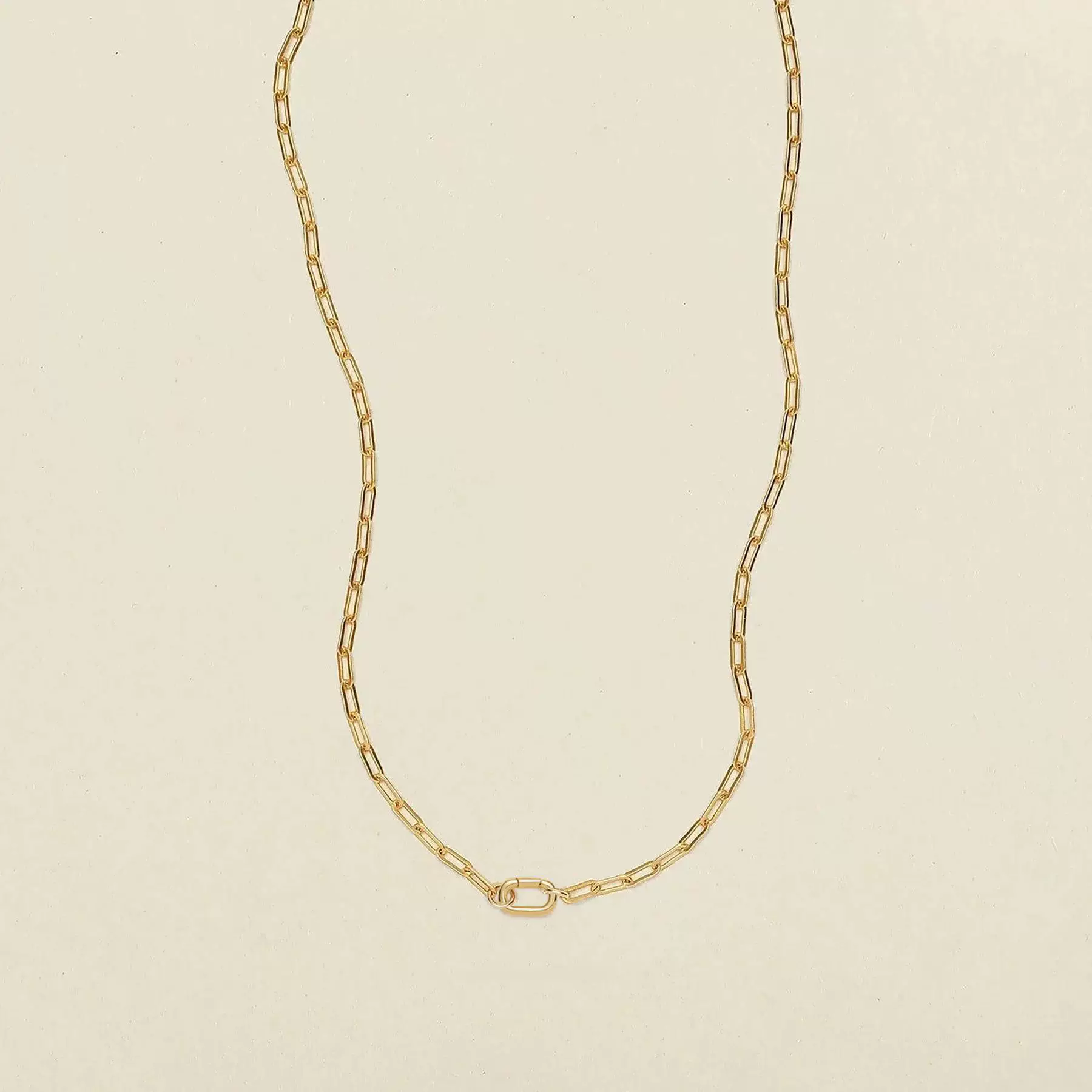 Wholesale Unisex Geometric Round Oval Necklace Electroplated 18K Gold Color Retention Copper Stainless Steel - Image 16