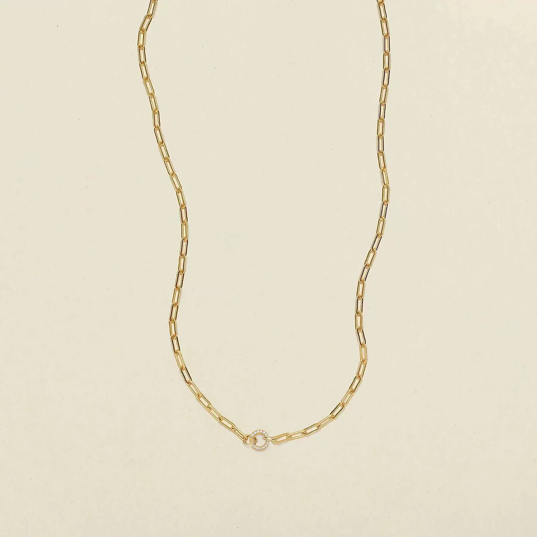 Wholesale Unisex Geometric Round Oval Necklace Electroplated 18K Gold Color Retention Copper Stainless Steel - Image 17