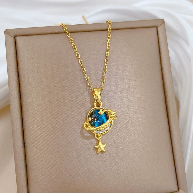 Wholesale Unisex Geometric Stainless Steel And Copper Cartoon Minimalist Necklace - Image 3