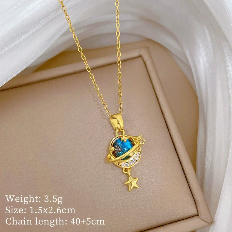 Wholesale Unisex Geometric Stainless Steel And Copper Cartoon Minimalist Necklace - Image 6
