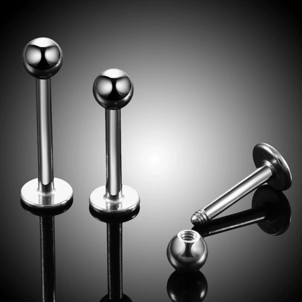 Wholesale Unisex Geometric Stainless Steel Electroplated Lip And Ear Bone Puncture Jewelry - Image 2