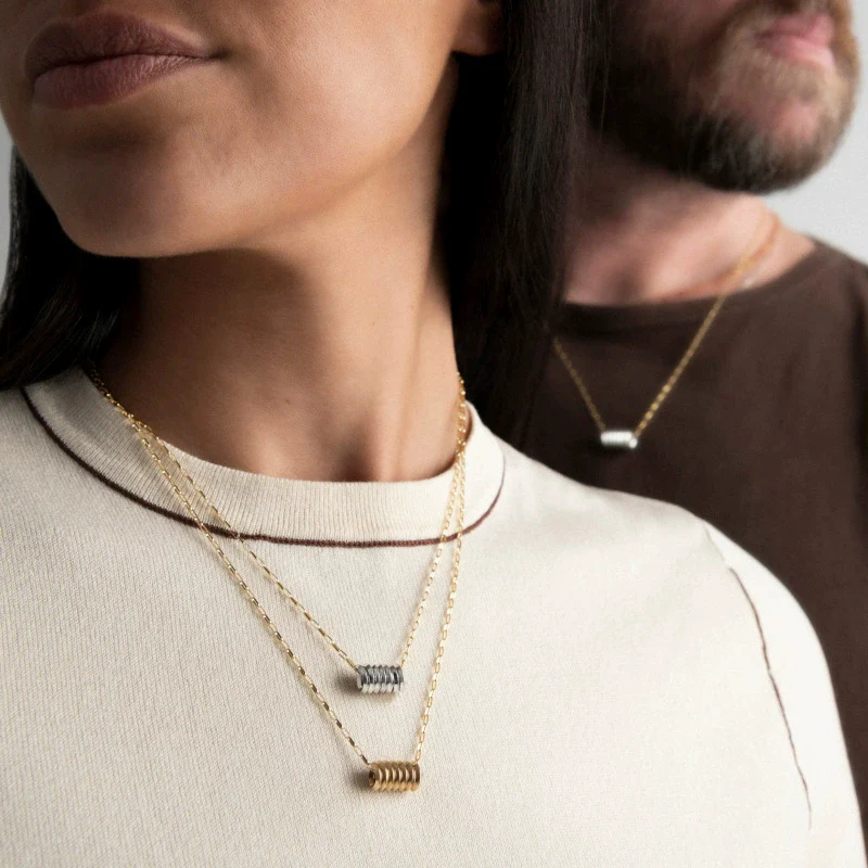 Wholesale Unisex Geometric Stainless Steel Electroplated Pendant Clavicle Chain Light Luxury Style - Image 2