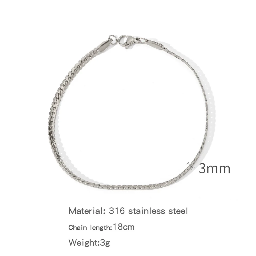 Wholesale Unisex Geometric Stainless Steel Embossed Electroplating Jewelry Bracelets That Do Not Fade Niche Stylish - Image 10