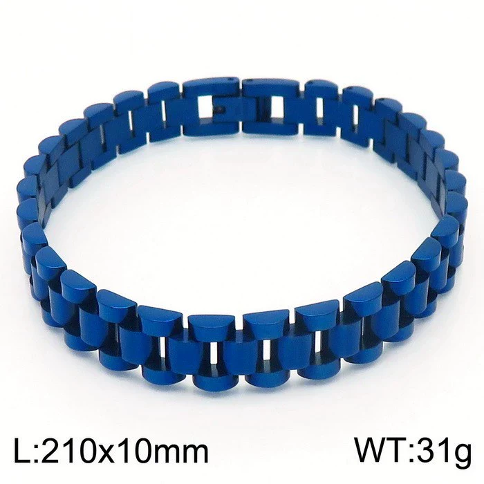 Wholesale Unisex Geometric Titanium Steel Bracelet With Electroplating - Image 12