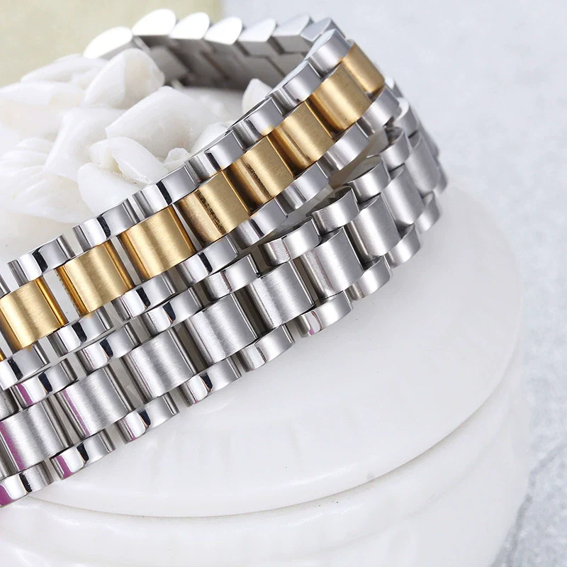 Wholesale Unisex Geometric Titanium Steel Bracelet With Electroplating - Image 3
