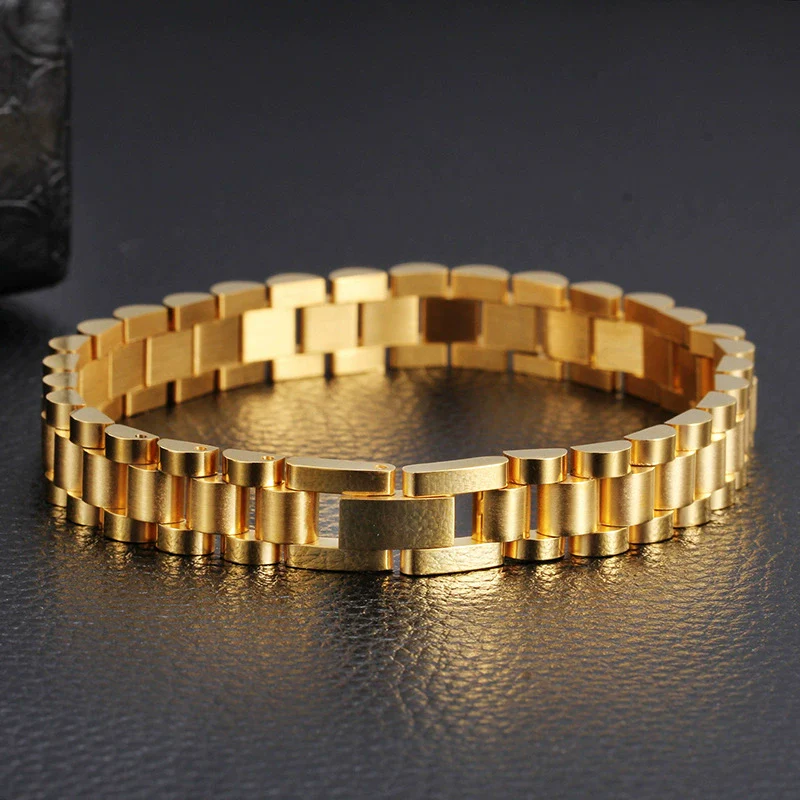 Wholesale Unisex Geometric Titanium Steel Bracelet With Electroplating - Image 4