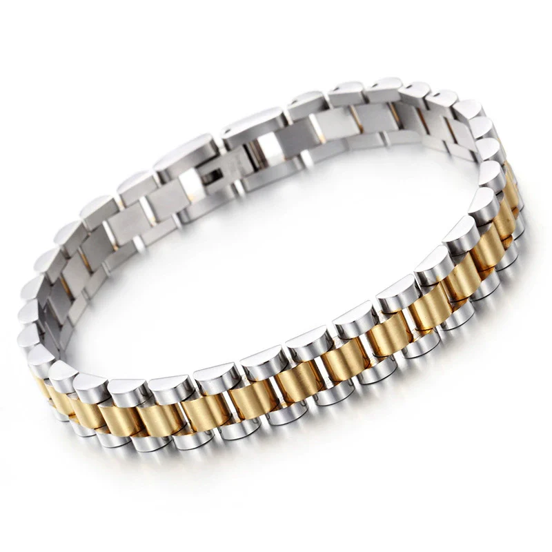 Wholesale Unisex Geometric Titanium Steel Bracelet With Electroplating - Image 7