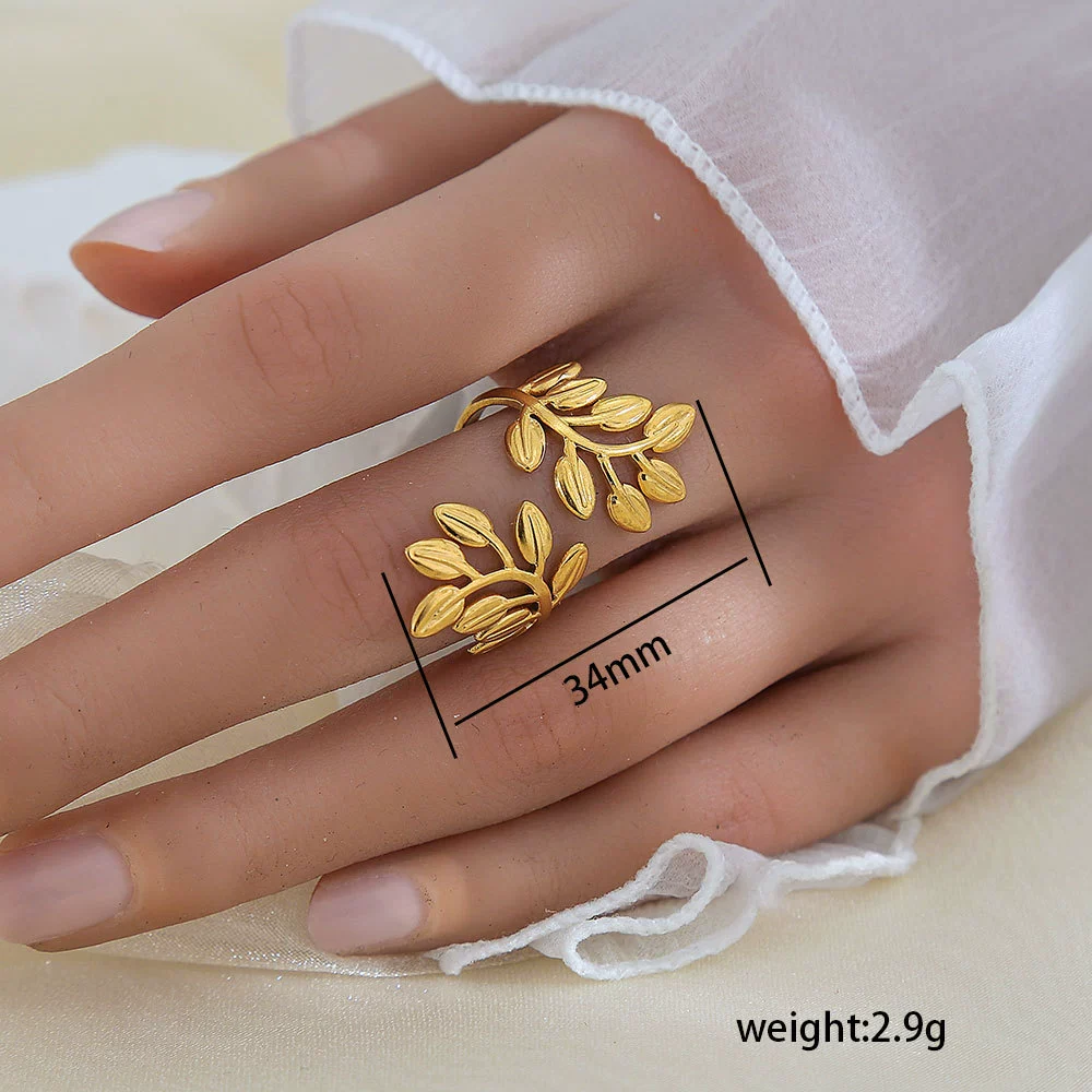 Wholesale Unisex Geometric Titanium Steel Electroplated Ring - Image 38