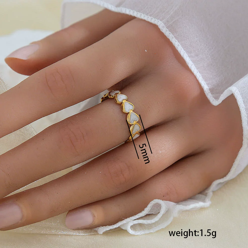 Wholesale Unisex Geometric Titanium Steel Electroplated Ring - Image 55