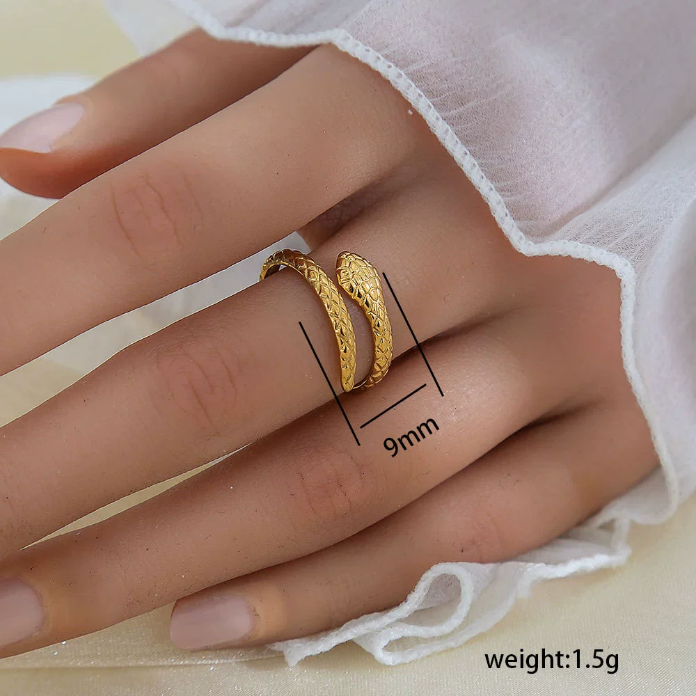 Wholesale Unisex Geometric Titanium Steel Electroplated Ring - Image 64