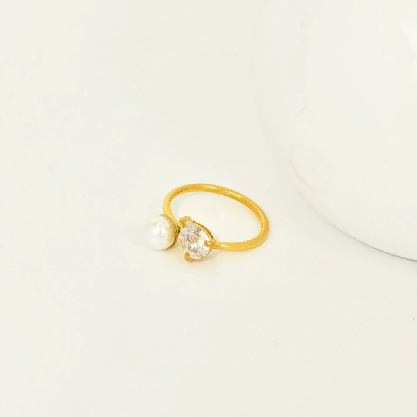 Wholesale Unisex Geometric Titanium Steel Electroplated Ring Accessories - Image 3