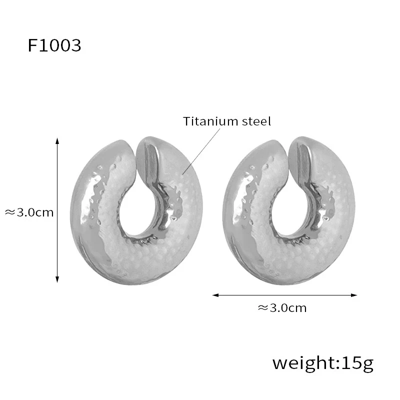 Wholesale Unisex Geometric Titanium Steel Goldplated Ushaped Ear Clip Jewelry - Image 16