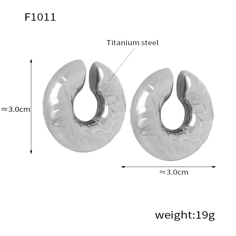 Wholesale Unisex Geometric Titanium Steel Goldplated Ushaped Ear Clip Jewelry - Image 18