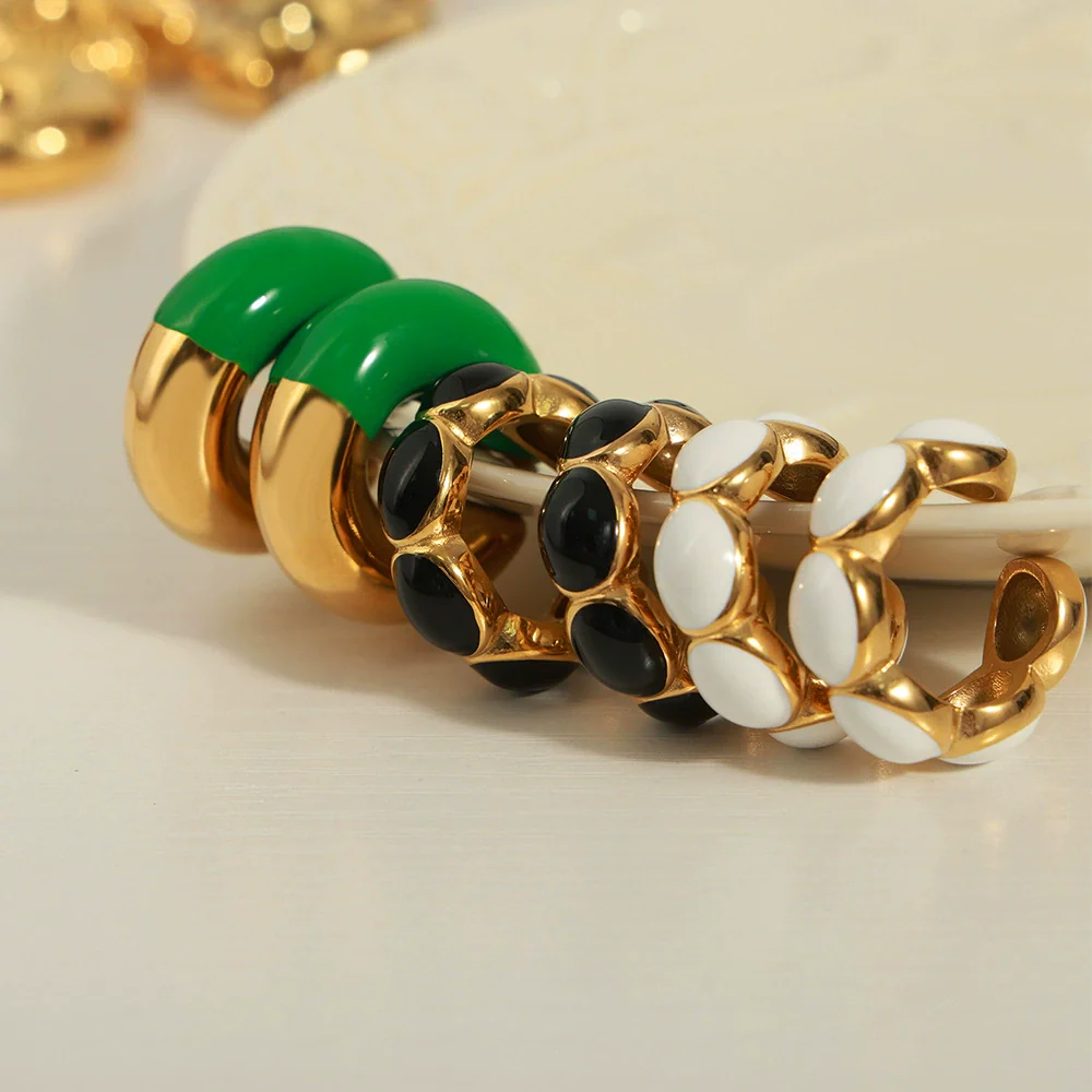 Wholesale Unisex Geometric Titanium Steel Goldplated Ushaped Ear Clip Jewelry - Image 4