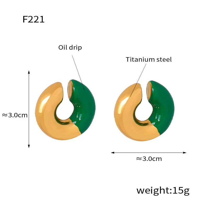 Wholesale Unisex Geometric Titanium Steel Goldplated Ushaped Ear Clip Jewelry - Image 8