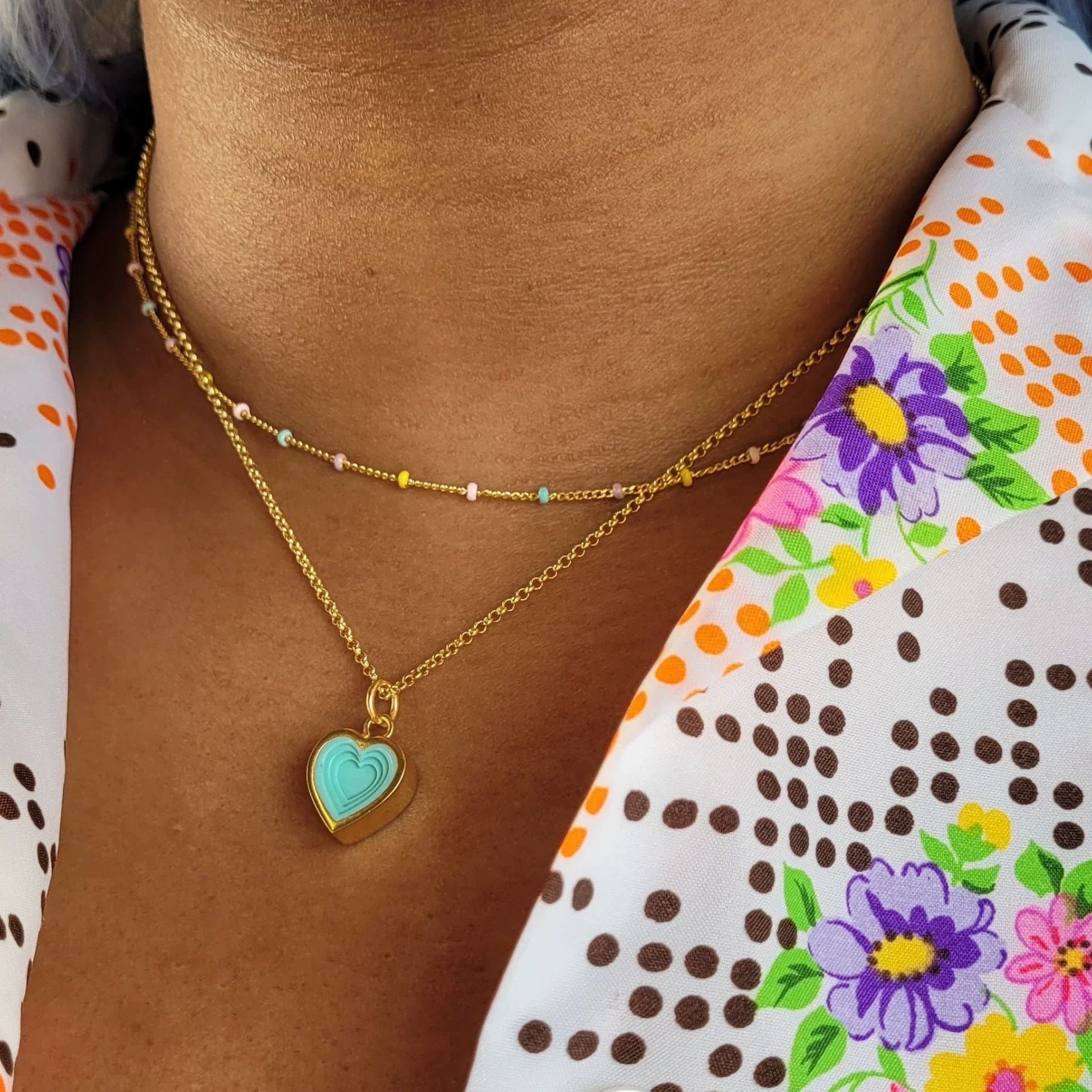 Wholesale Unisex Geometric Titanium Steel Necklace With Vacuum Gold Plated 18K Color Preservation - Image 2