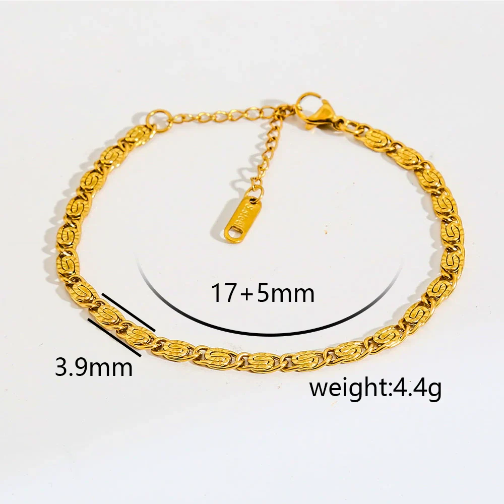 Wholesale Unisex Gold Plated Stainless Steel Anklet With Small Round Beads Luxury Jewelry - Image 12
