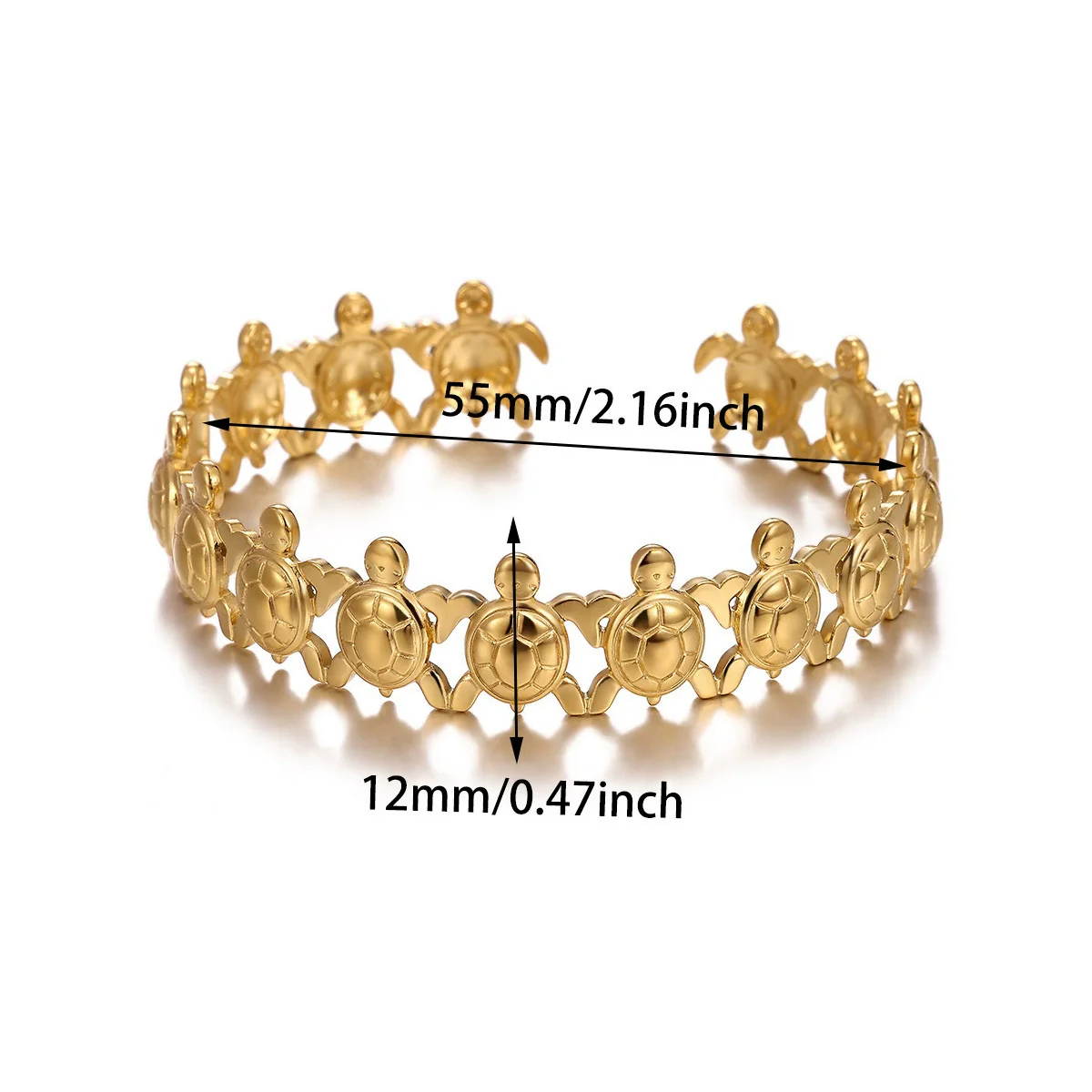Wholesale Unisex Gold Plated Stainless Steel Rope Chain Necklace With Diamond Turtle Pendant Marine Series High End Jewelry - Image 14