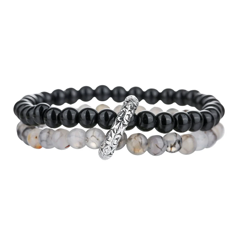 Wholesale Unisex Handmade Geometric Stone Alloy Bracelets - Image 5