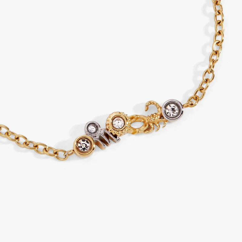 Wholesale Unisex Heart Shape Twelve Zodiac Sign Pendant Necklace With Stainless Steel And Copper Electroplated - Image 16