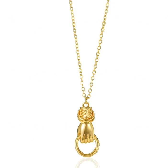 Wholesale Unisex Heartshaped Stainless Steel 18K Gold Plated Cross Chain Pendant Necklace - Image 11