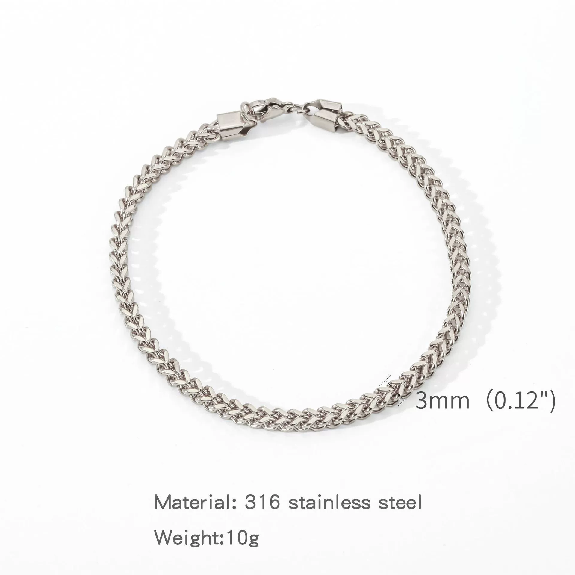 Wholesale Unisex Highend Geometric Stainless Steel Foursided Square Threedimensional Bracelet With Electroplating - Image 10