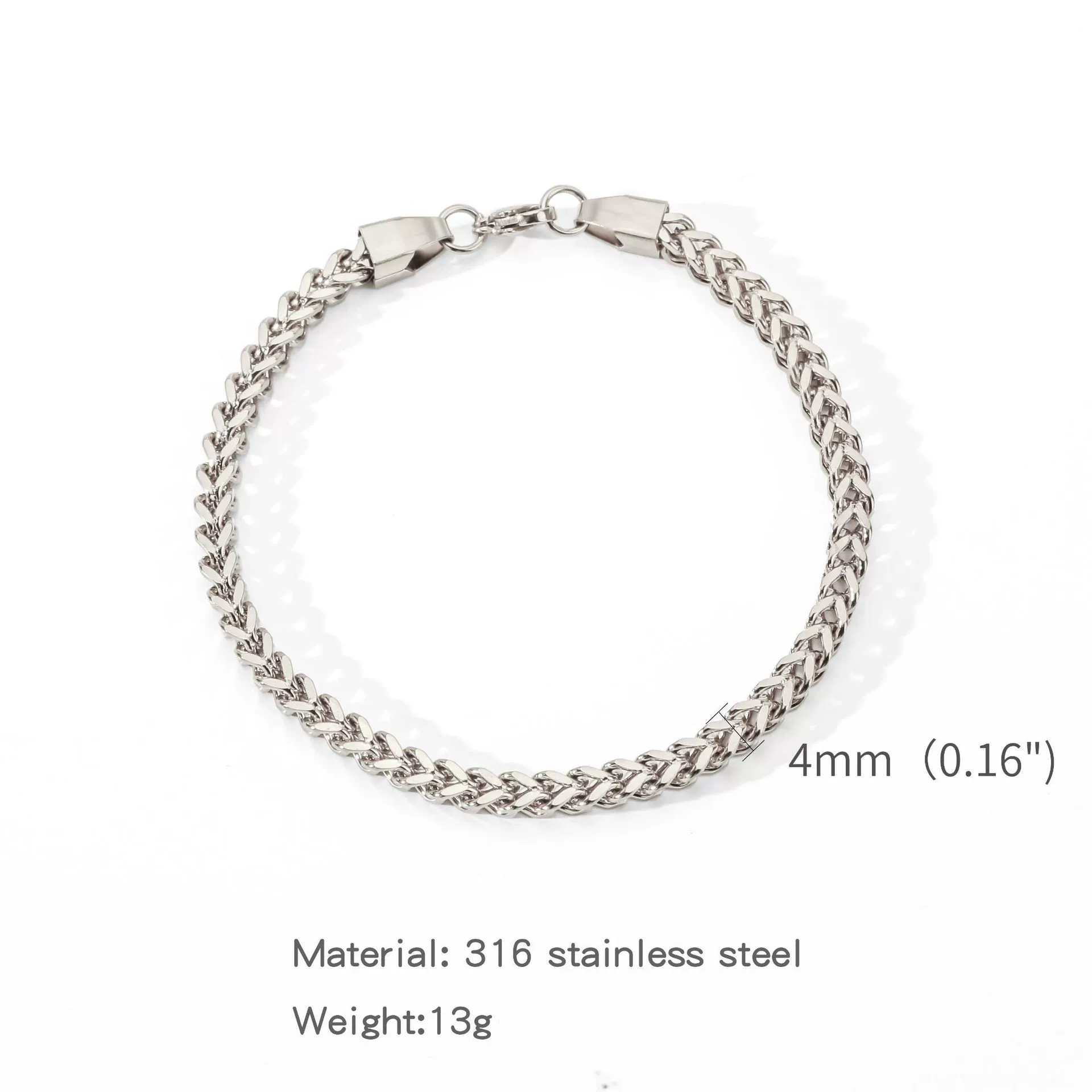 Wholesale Unisex Highend Geometric Stainless Steel Foursided Square Threedimensional Bracelet With Electroplating - Image 11