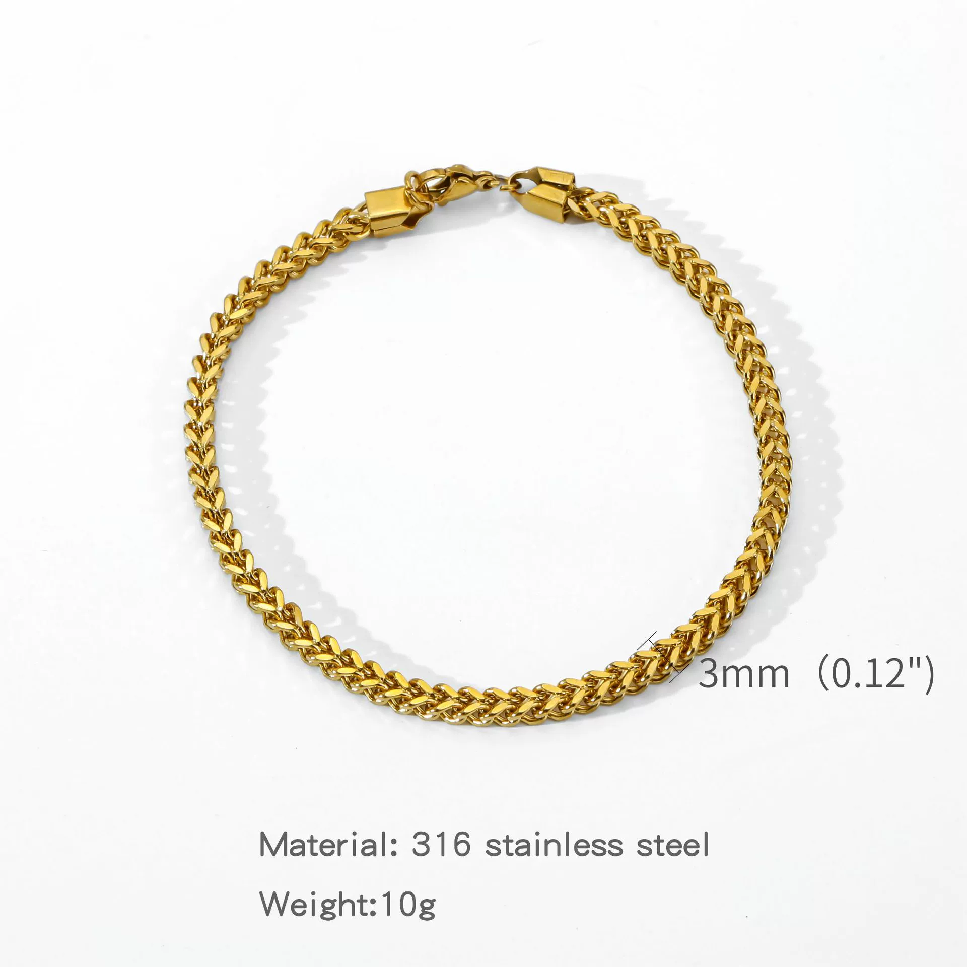 Wholesale Unisex Highend Geometric Stainless Steel Foursided Square Threedimensional Bracelet With Electroplating - Image 6