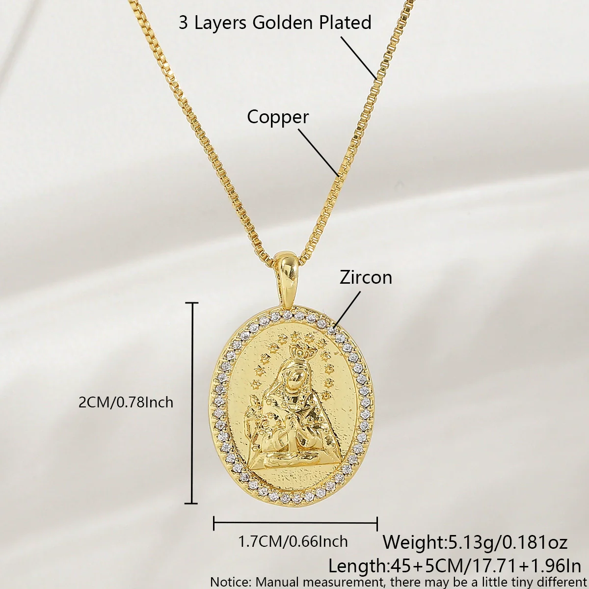 Wholesale Unisex Ins Style Copper Goldplated Cross Pendant Necklace With Zircon And O Word Chain - Image 5