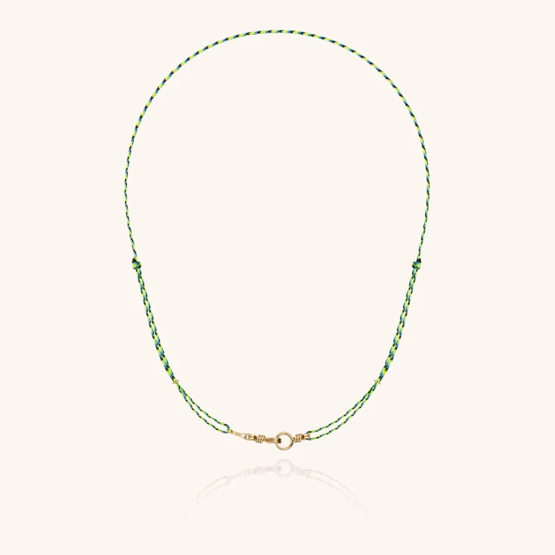 Wholesale Unisex Light Luxury Geometric Stainless Steel Electroplated Braided Rope Paperclip Clavicle Necklace - Image 9